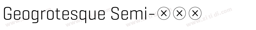 Geogrotesque Semi字体转换